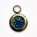 Birthstone Charm — December — Blue Topaz