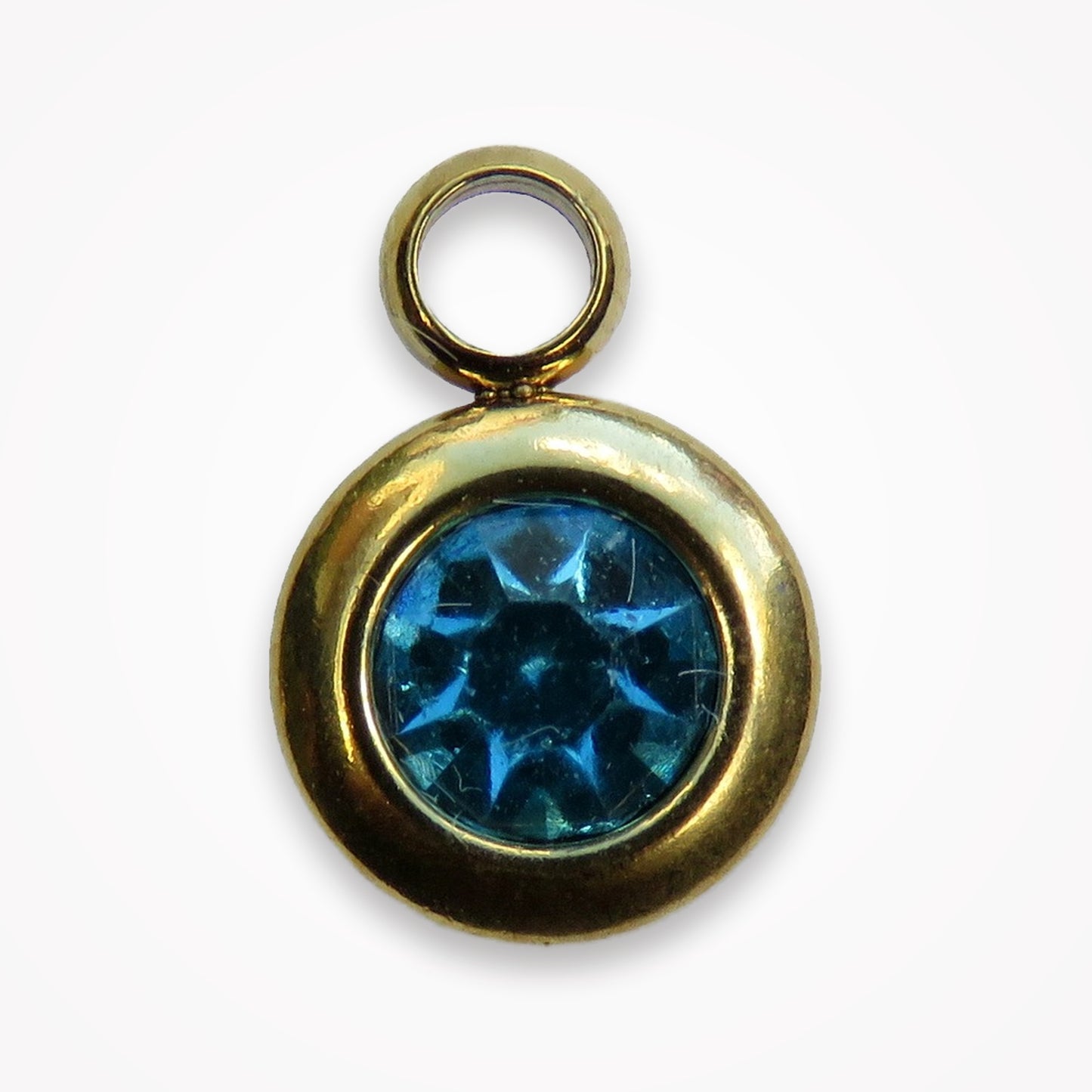 Birthstone Charm — December — Blue Topaz