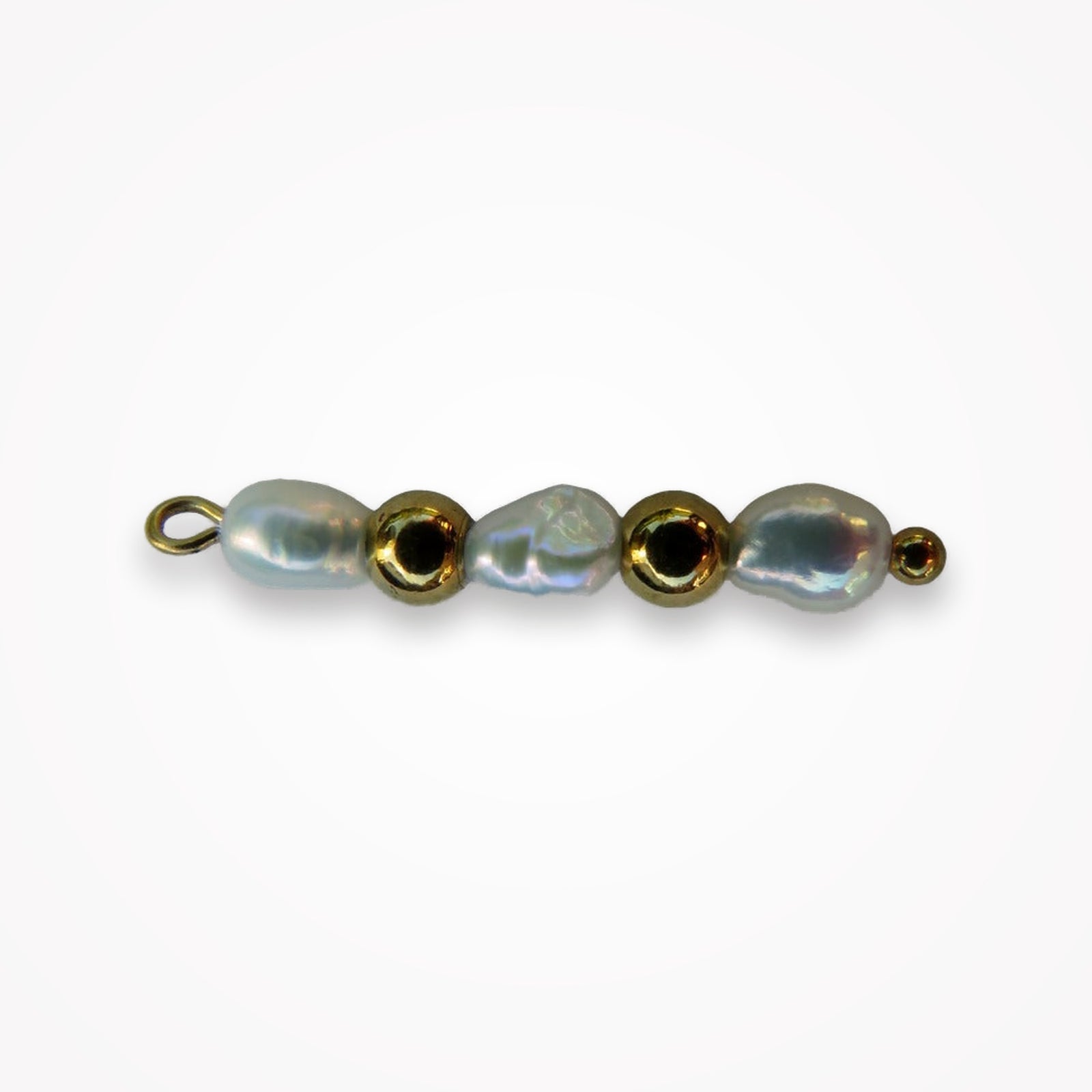 Triple Pearl Charm