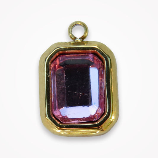 Pink Gem Charm