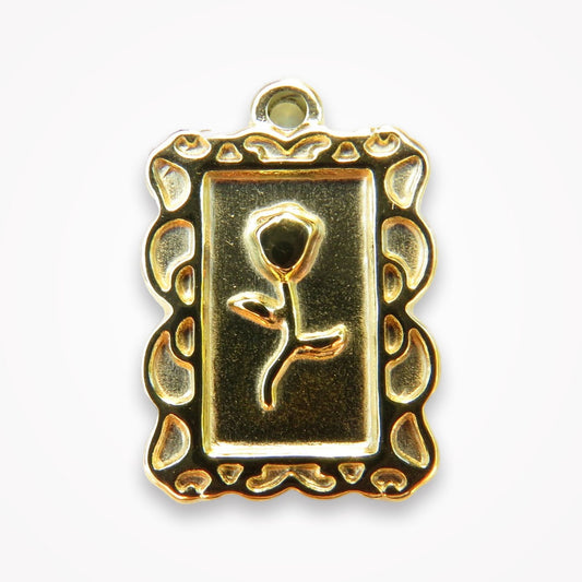 Rose Frame Charm