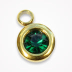 Birthstone Charm — May — Emerald