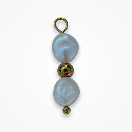 Double Freshwater Pearl Charm