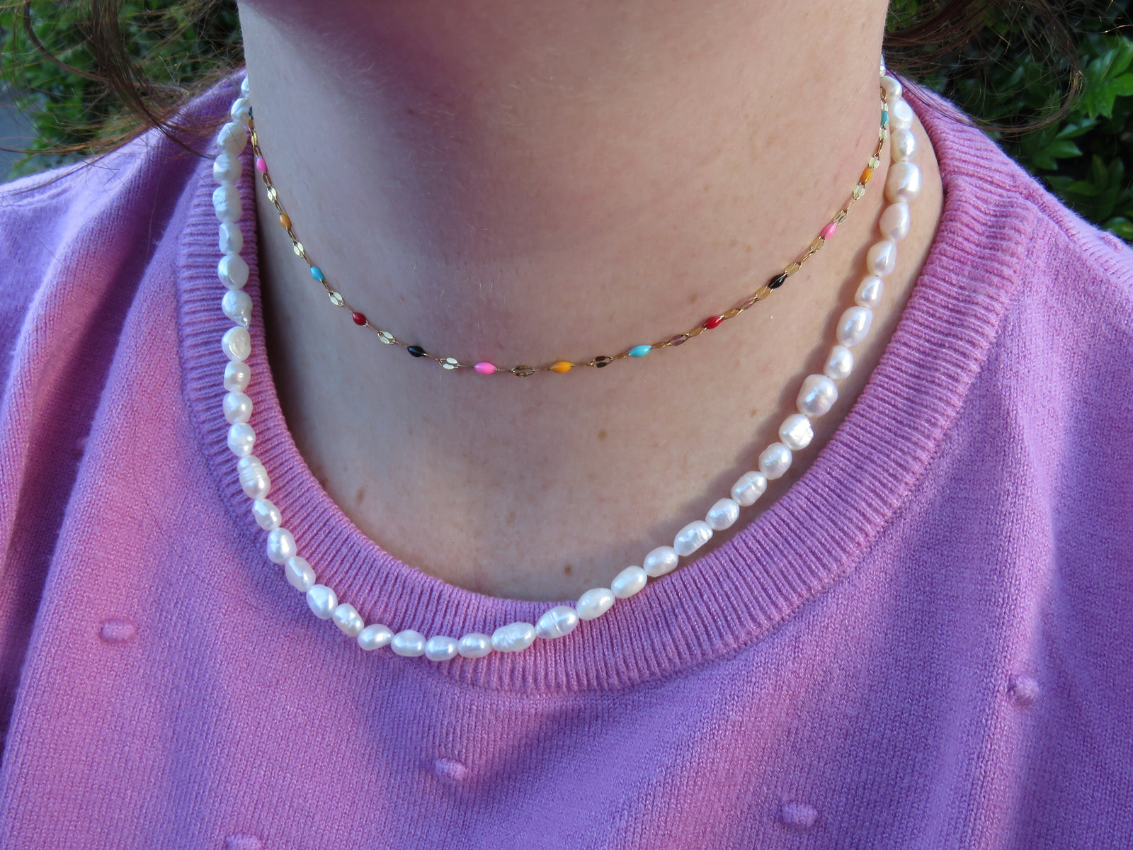 Rainbow Lip Chain