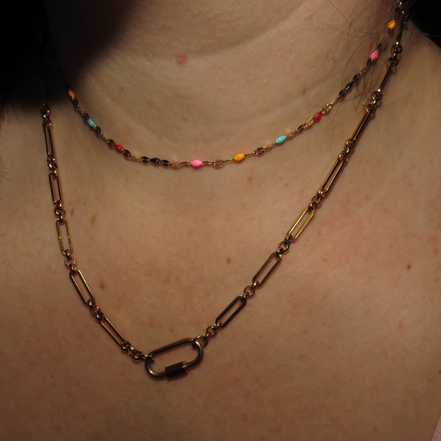 Slim Paperclip 3 Loop Base Chain