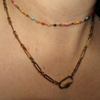 Slim Paperclip 3 Loop Base Chain