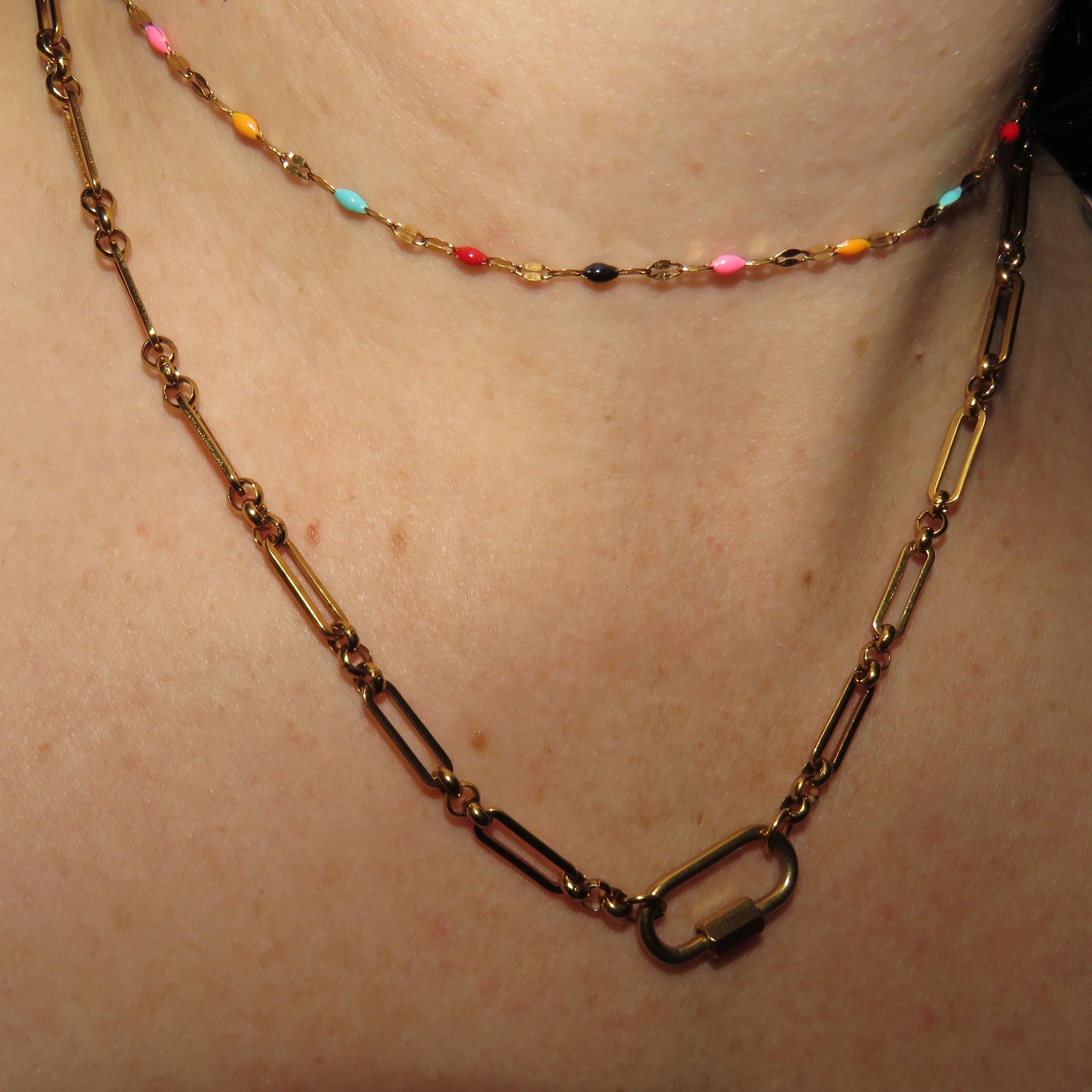 Slim Paperclip 3 Loop Base Chain
