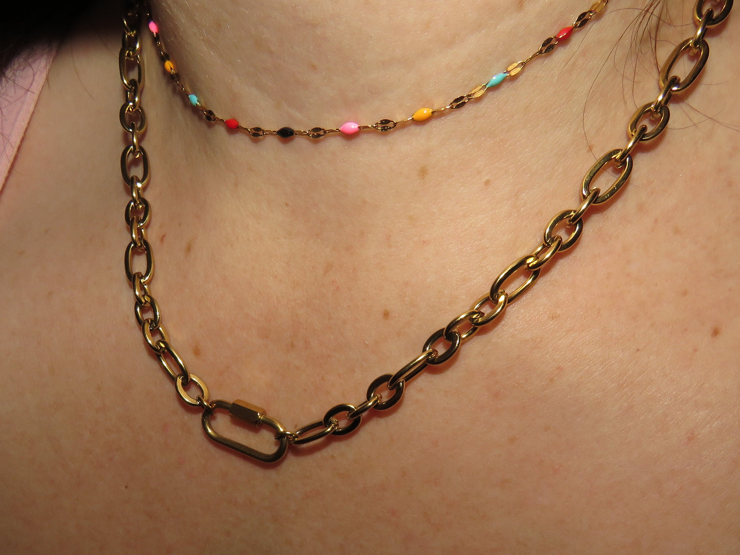 Chunky Oval 3 loop chain base