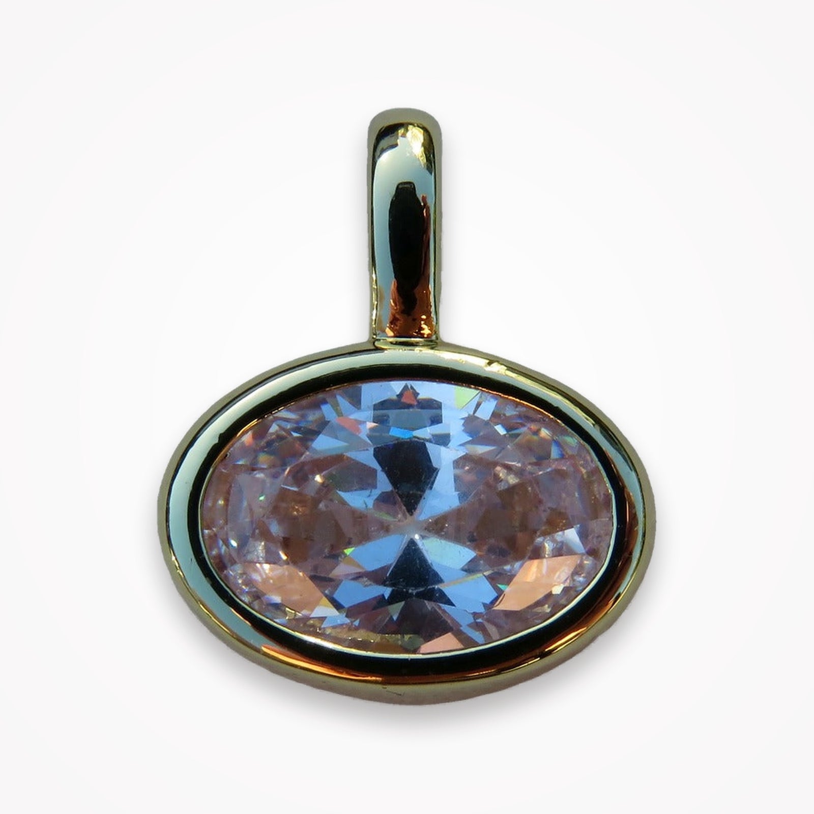 Oval bezel pendant