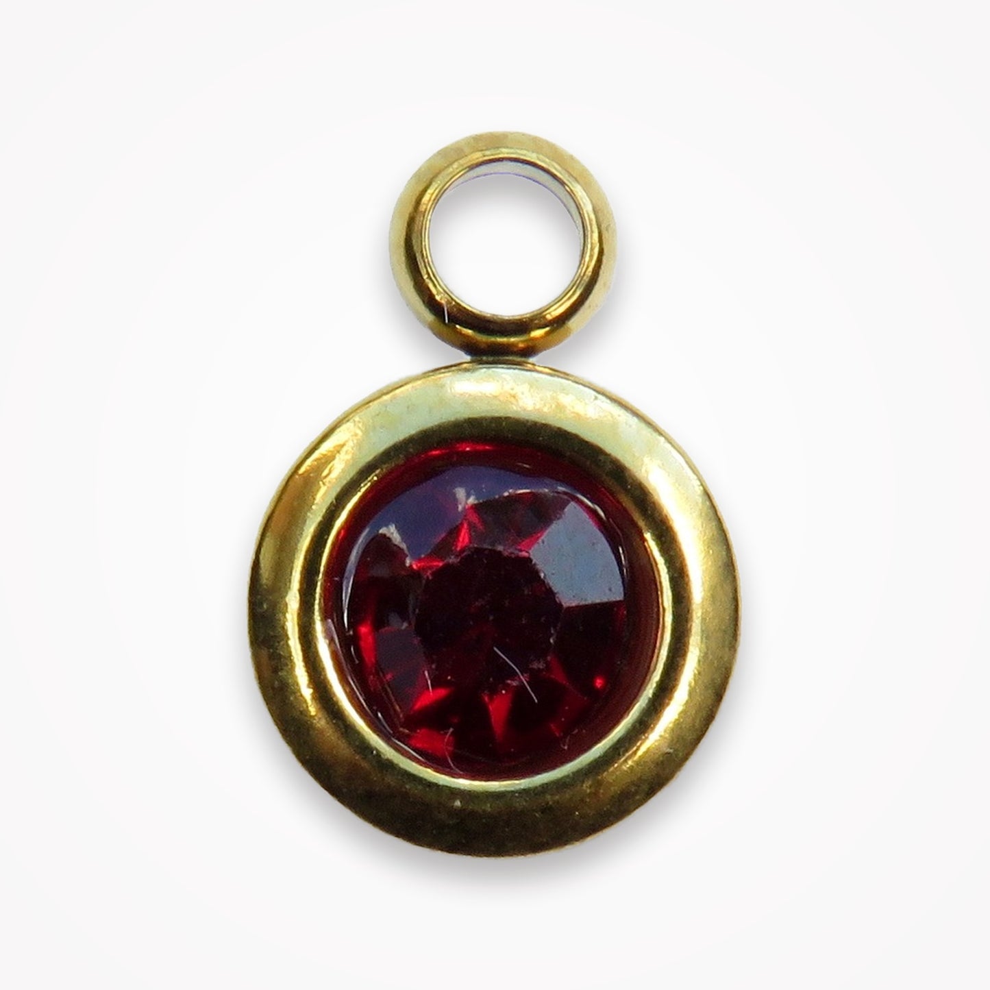 Birthstone Charm — January — Garnet
