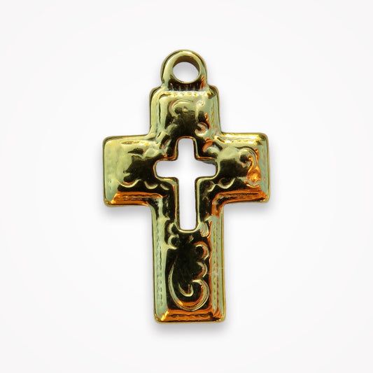 Hollow Cross Charm